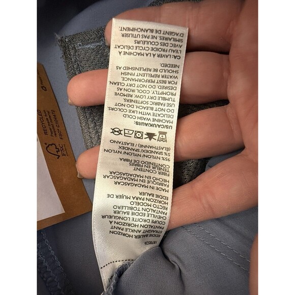 NWT Eddie Bauer Women's Horizon Straight Anke Pants Blue Size 6 - Picture 5 of 6